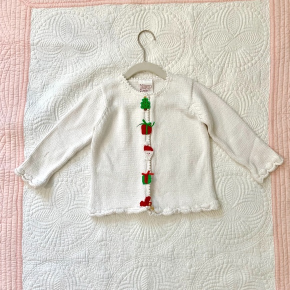 Vintage Girls Christmas Sweater - Picture 1 of 3